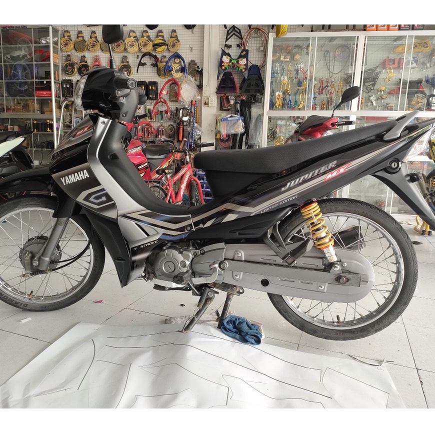 Tem rời Jupiter MX đen bạc màng bóng