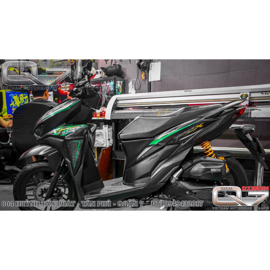 Tem rời vario - xanh đen - decalq7