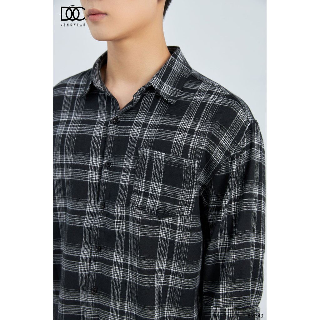 Áo Sơ Mi Hàn Quốc Dạ Flannel Kẻ Caro Trẻ Trung Lịch Sự ĐỘC MENSWEAR - SM343