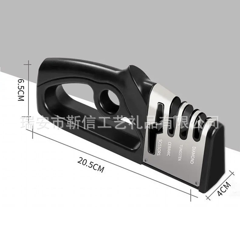 Dụng Cụ 3 lớp Mài Dao Kéo Nhà Bếp Chuyên Nghiệp Chất Liệu Hợp Kim Chống Gỉ