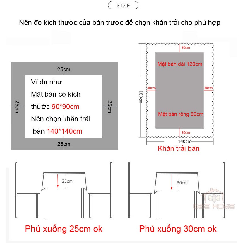 Khăn trải bàn caro, nhựa PVC chống thấm nước - BEEHOME - Khăn trải bàn vintage trang trí bàn ăn cao cấp