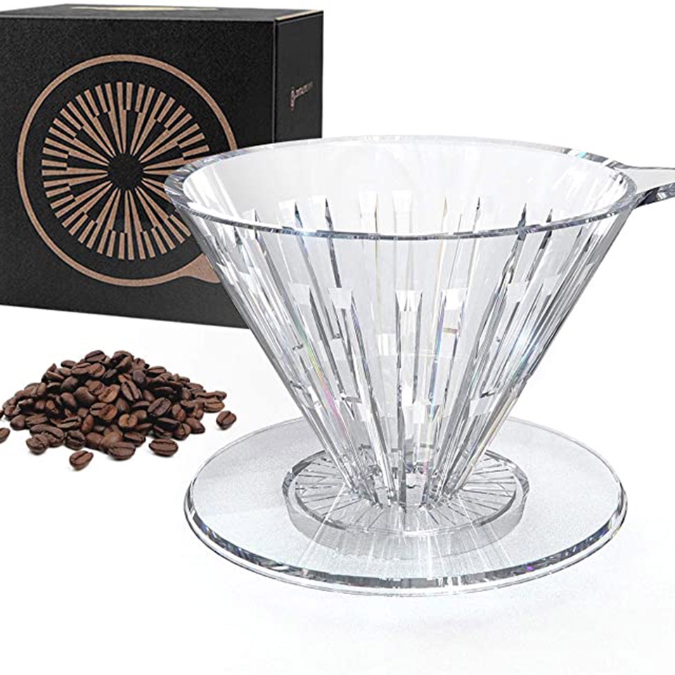 Phễu V60 nhựa Timemore Crystal Eye