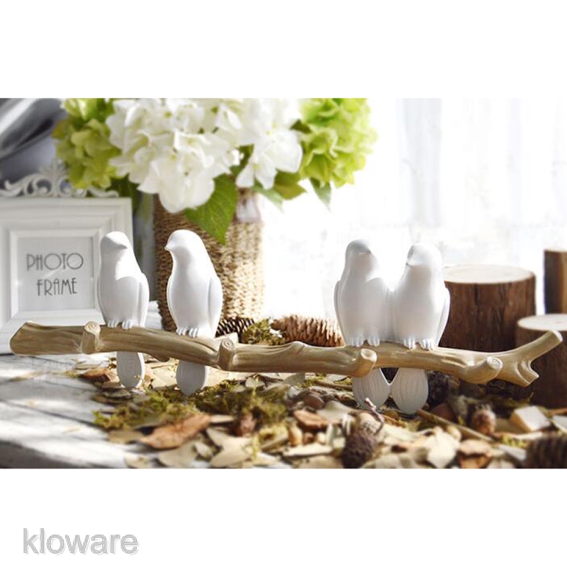 Móc gắn tường treo đồ thiết kế hình cành cây có những chú chim đậu trên xinh xắn