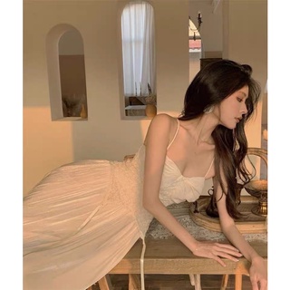 Váy 2 dây công chúa chất vol oganza