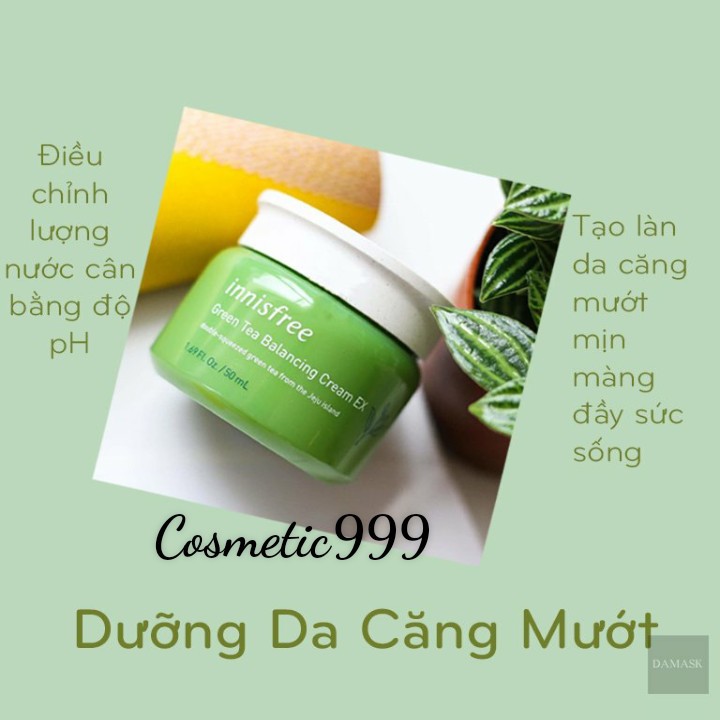 Kem dưỡng innisfree trà xanh green tea balancing cream EX - Cosmetic999