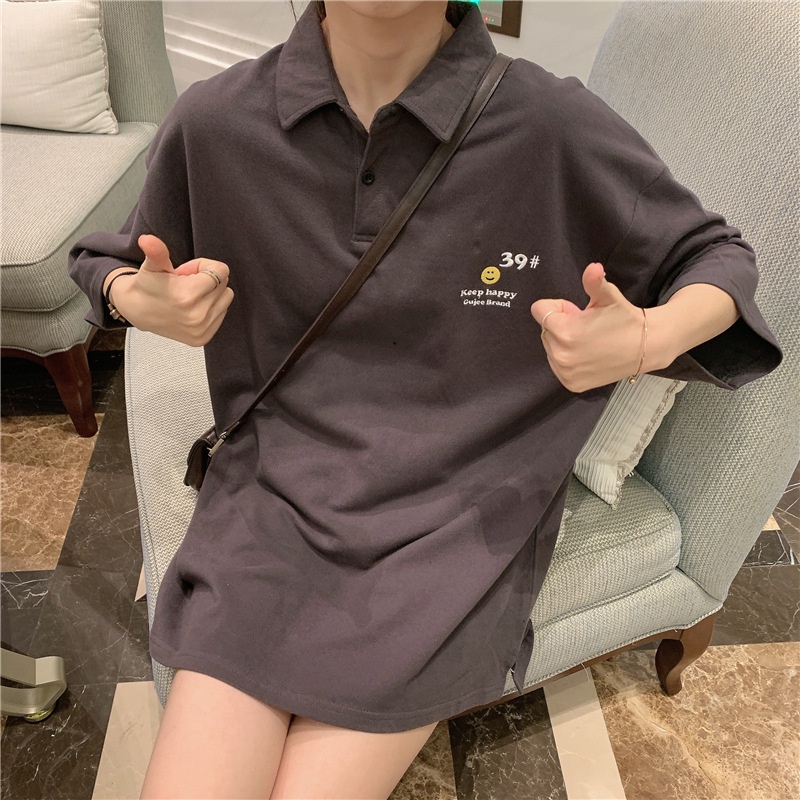 Áo Thun Nữ Form Rộng Có Cổ Trụ Đẹp Chất Cotton Unisex In Hình Chữ Siêu Trưởng Thành TTQ0082