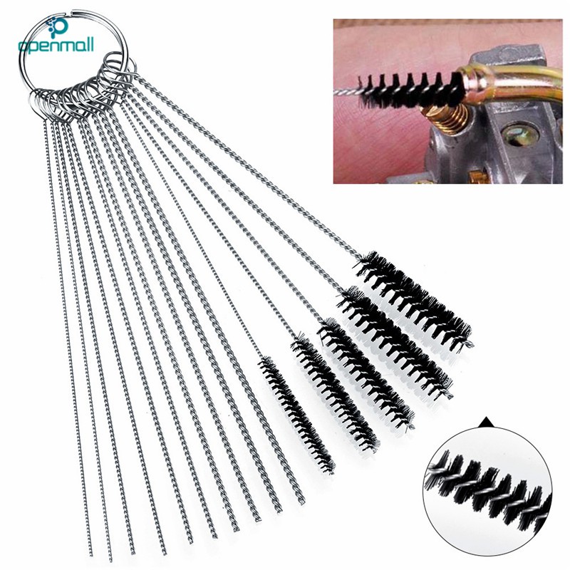 Set 15 bàn chải nhỏ dụng cụ làm sạch bộ chế hòa khí xe máy