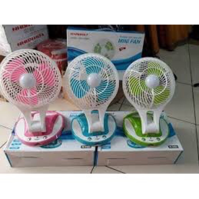 Quạt tích điện 5580 Mini Fan 2 in 1 gấp gọn