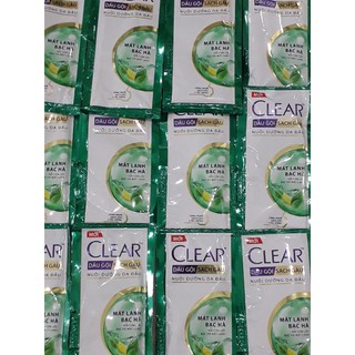 Combo 50 gói dầu gội Clear Mát Lạnh Bạc Hà