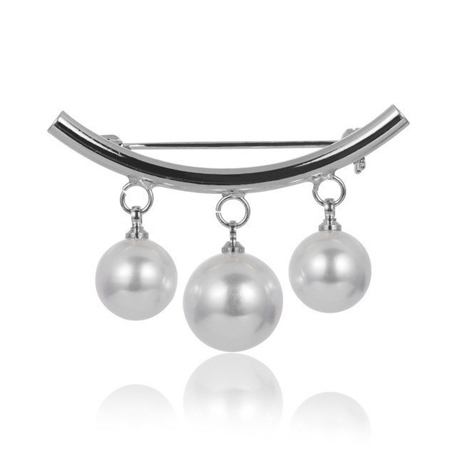 Ghim Cài Áo Đính Ngọc Trai Đơn Giản Thời Trang