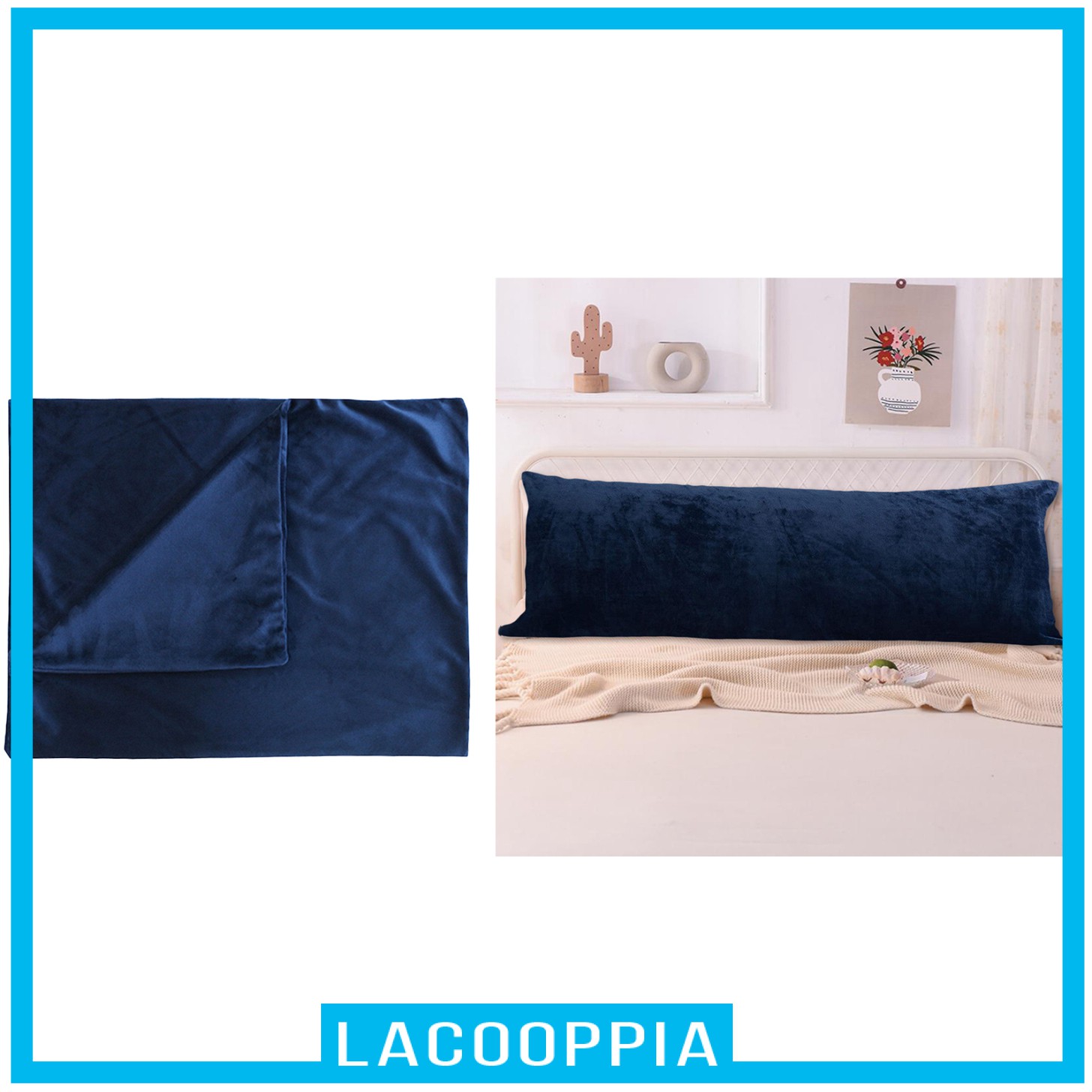 [LACOOPPIA] Non-Allergenic Bolster Pillow Case Long Body Support Orthopedic Pregnancy