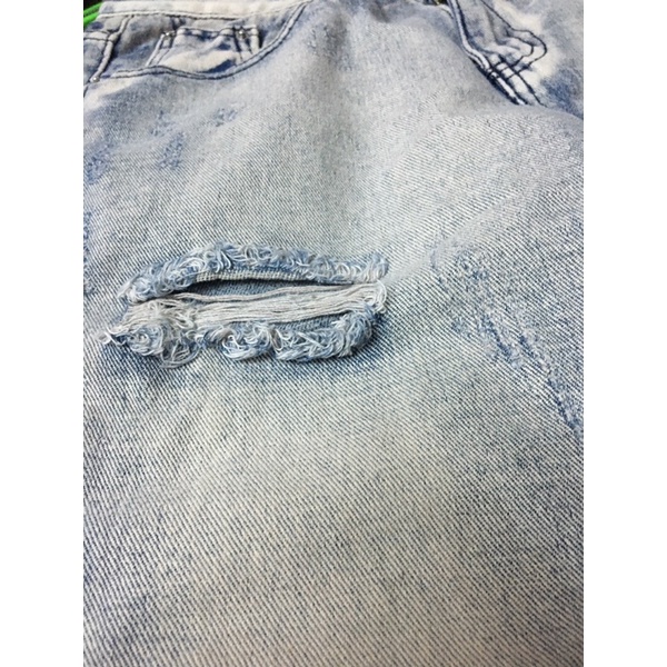 [Sẵn size XL] Quần Jean rách gối họa tiết caro zip ống quần | BigBuy360 - bigbuy360.vn