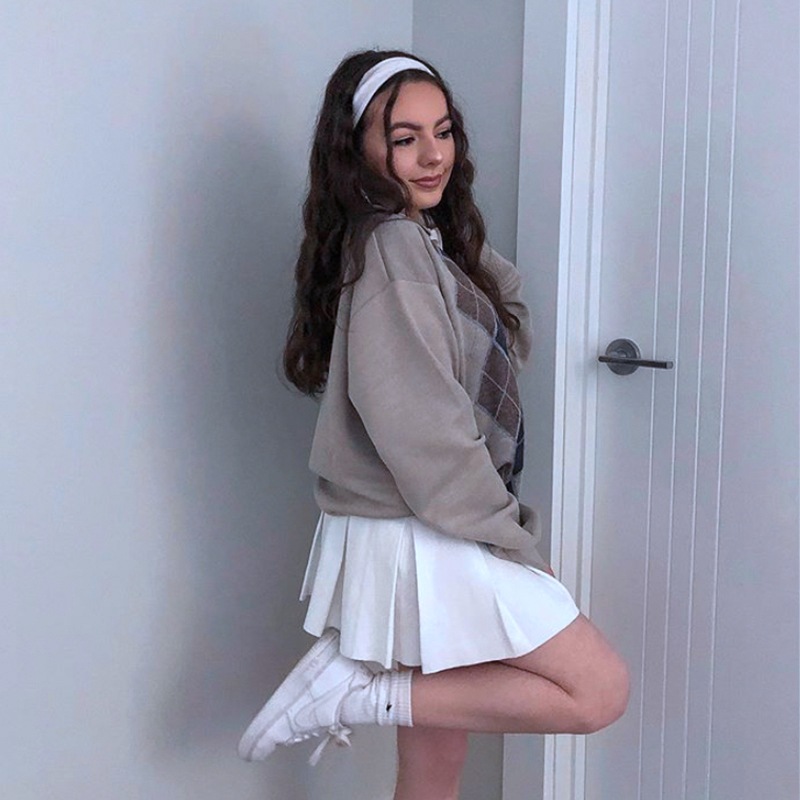 Áo Sweater Dệt Kim Tay Dài Thiết Kế Dáng Rộng Thoải Mái
