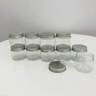 20 hủ nhựa nắp nhôm 50gr - SET hủ Pet trong suốt nắp thiếc