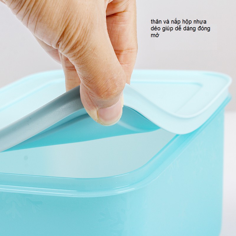 Bộ Hộp nhựa trữ đông 1.1L bảo quản thực phẩm tủ lạnh Freezermate Tupperware Thế Hệ II TU27