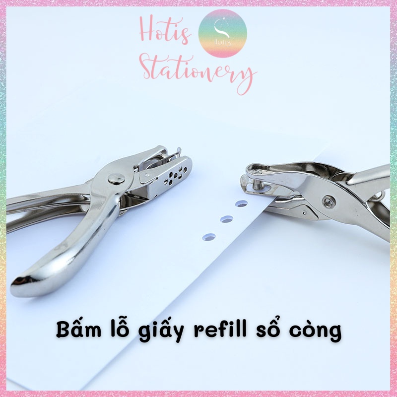 [HOTIS] Kìm bấm lỗ giấy 3mm / 6mm KW-triO làm sổ còng, planner, bullet journal, flashcard, tag