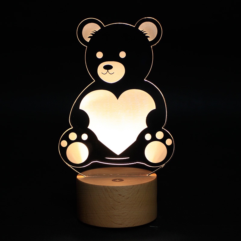 Trùm sỉ đèn Thegioipuzzle Đèn Led 3D, Đèn ngủ làm trang trí, quà tặng độc đáo mẫu D05