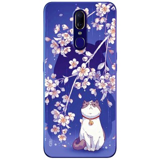 Ốp lưng OPPO F11, F11 Pro in hình Mèo ngắm mưa