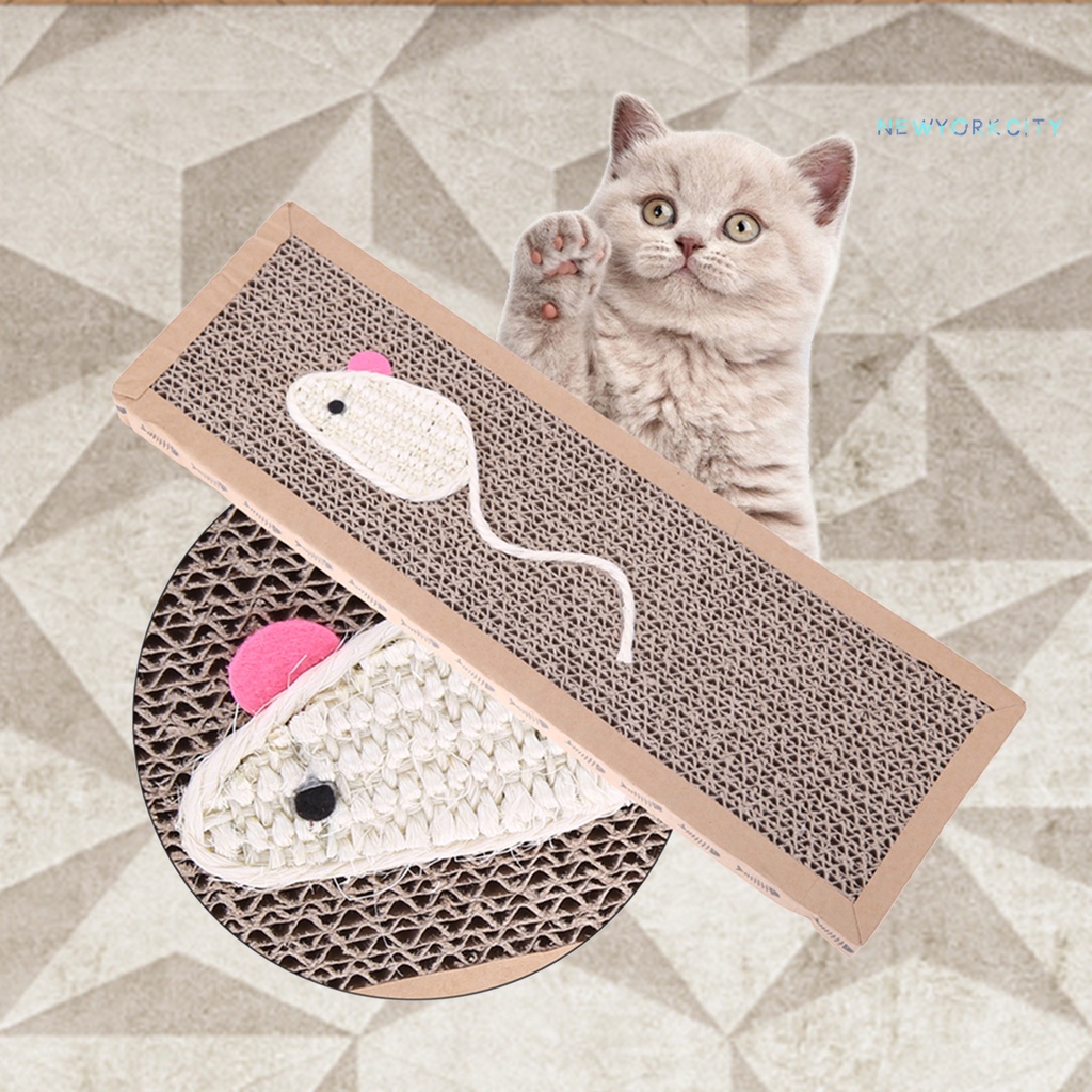 Tấm Đệm Cào Móng In Họa Tiết Hoạt Hình Dễ Thương Dùng Làm Đồ Chơi Cho Mèo Cưng