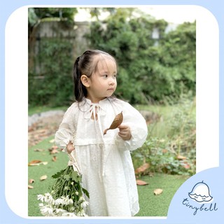 [Có sẵn] Váy thiết kế vải thô hạt gạo - Peony Dress