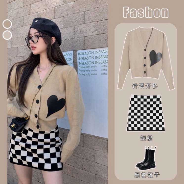 Áo Cardigan Nữ Sợi Dệt, Áo Len mỏng bo ống tay cổ V Hàn Quốc | BigBuy360 - bigbuy360.vn