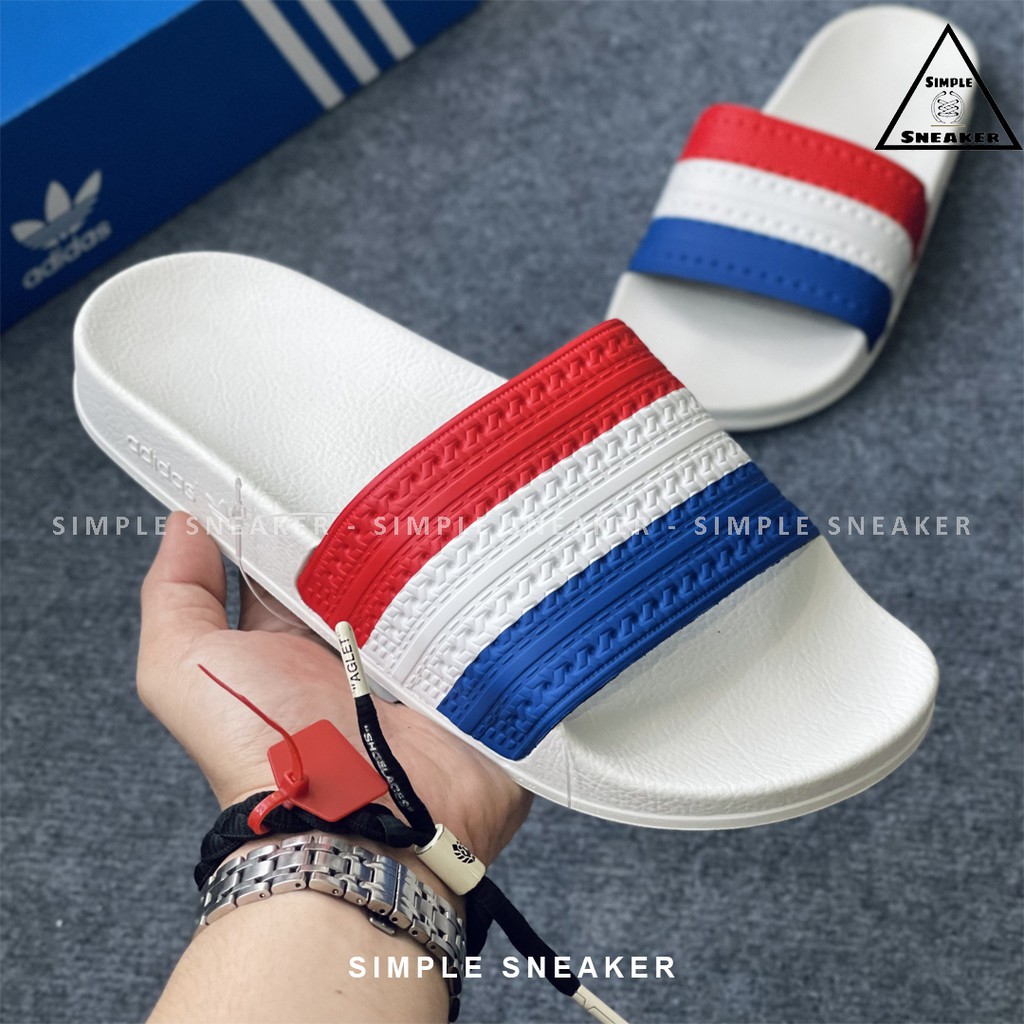 Dép Adidas Adilette Italy Chống Nước Chính Hãng 🔴SIMPLE SNEAKER🔴 Adidas Dép Lá Cờ Quốc Kỳ Các Nước G55379-G55377-G55380