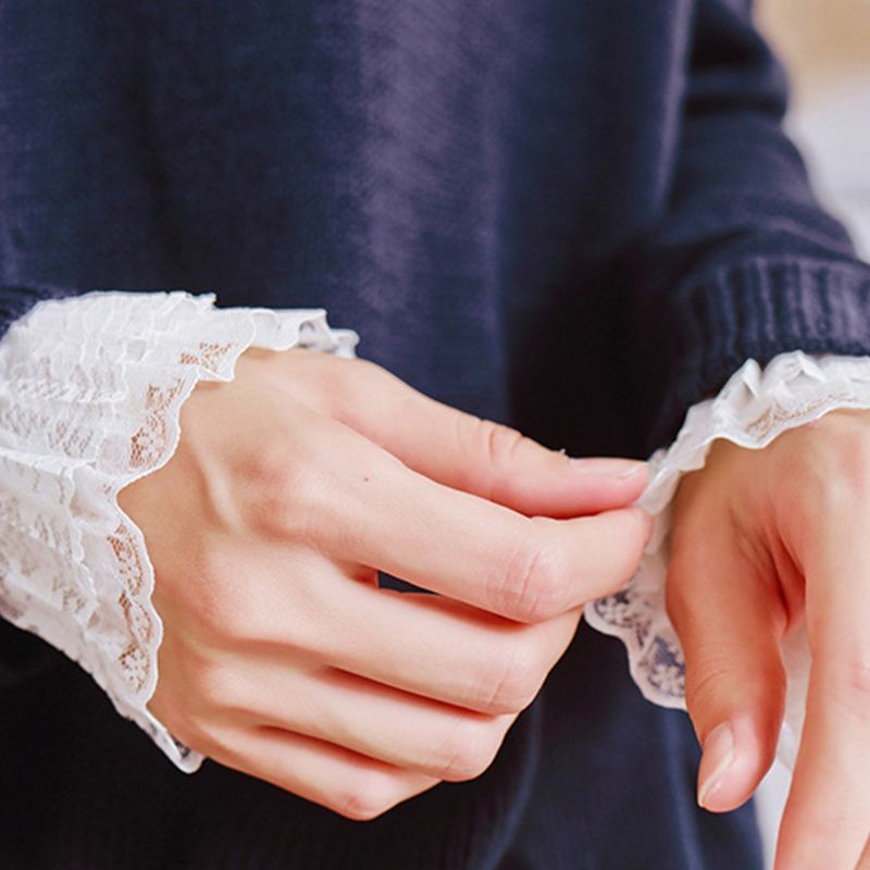 Set 2 Cặp Áo Voan Hoa Tay Loe Xinh Xắn Cho Nữ