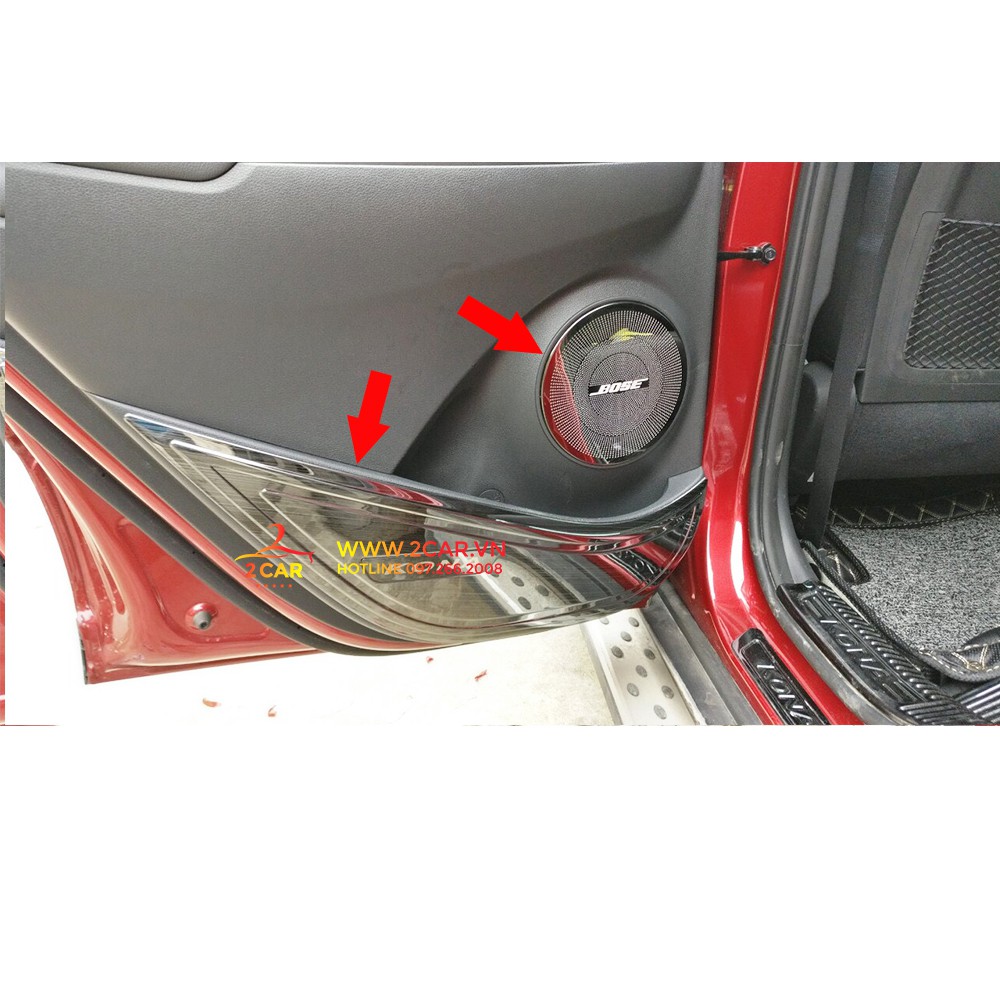 Ốp Trang trí Màng Loa và Tapli xe Hyundai Kona 2019, chất liệu Titan Cao Cấp