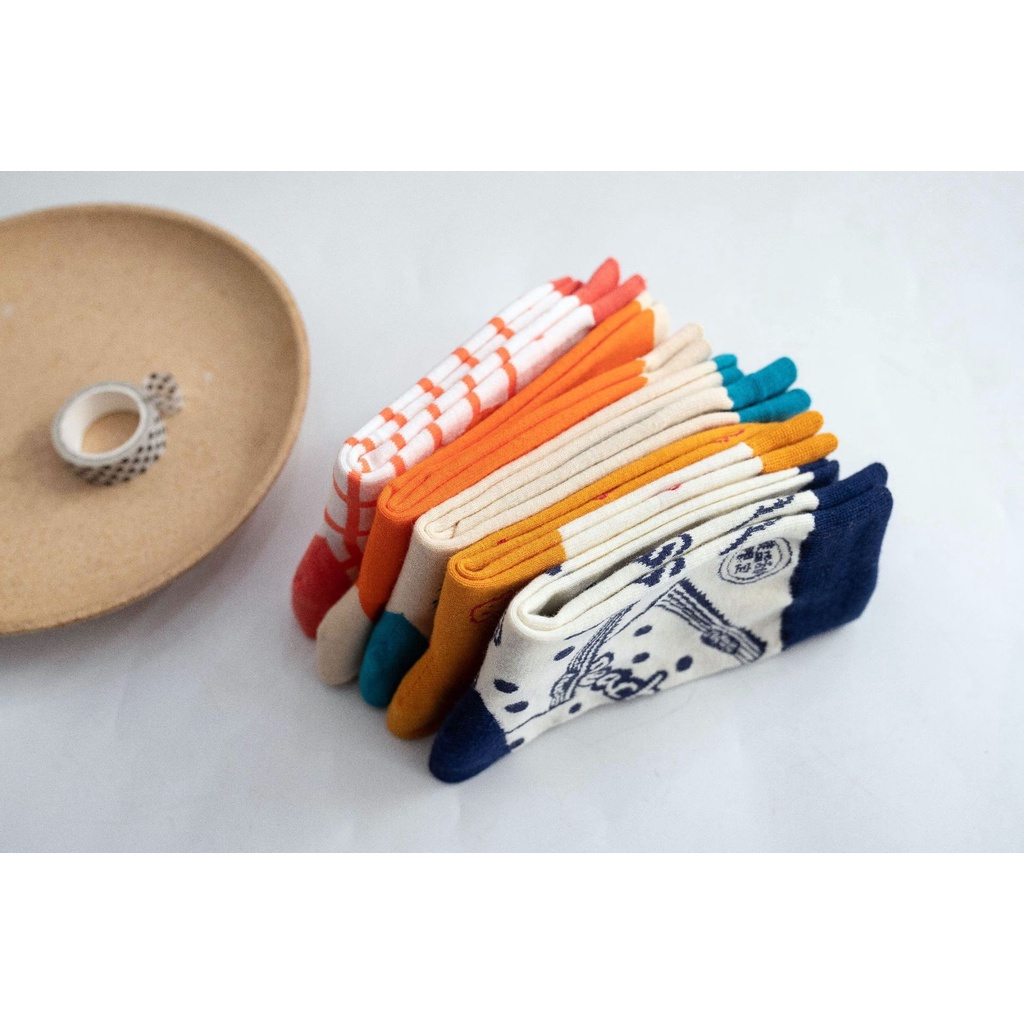 Vớ Cotton Cổ Trung Họa Tiết Hoạt Hình Phong Cách Nhật Bản Dễ Thương Thời Trang Cho Nữ