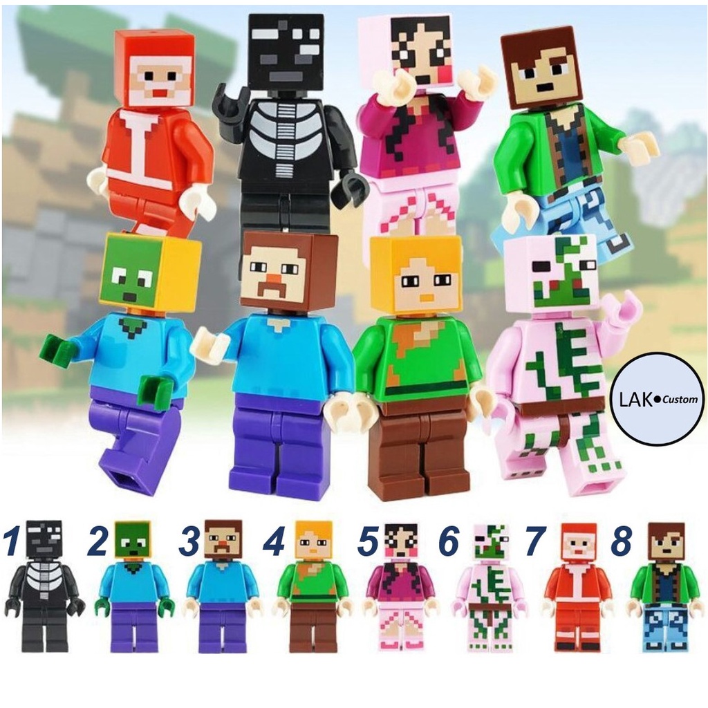 MÔ HÌNH [LEGO] CÁC NHÂN VẬT MINECRAFT