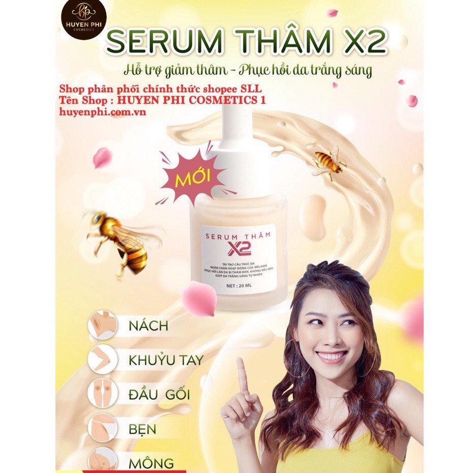 Tinh Dầu Giảm Thâm Nách Môi Nhũ Hông Mông Huyền Phi Giúp Làn Da Trắng Sáng Mịn Màng Quyến Rũ Hơn Cho Người Thâm Lâu Năm