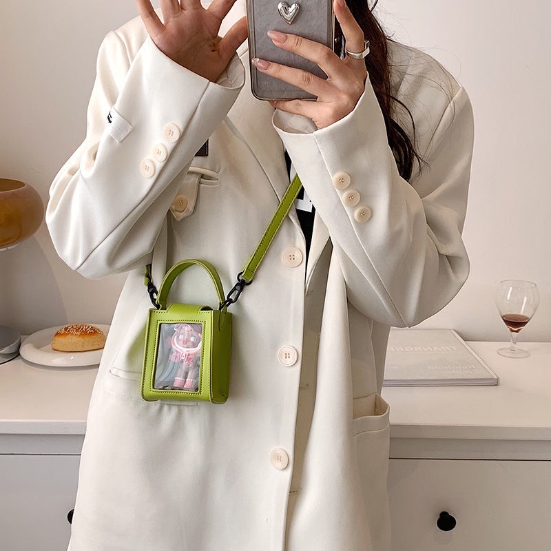 （Hàng giao ngay）Túi Đeo Chéo mini Trong Suốt Họa Tiết Hoạt Hình Thời Trang Mùa Hè Dành Cho Nữ 2022