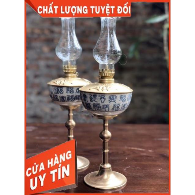 Giá hủy diệt -  Đèn thờ dầu men rạn cao cấp Bát Tràng