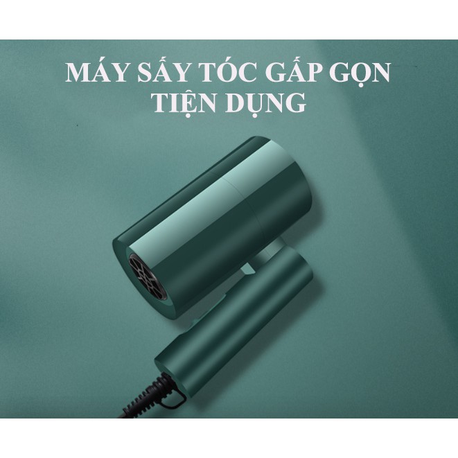 Máy sấy tóc gấp gọn, tiện dụng khi đi du lịch, công suất 1000W