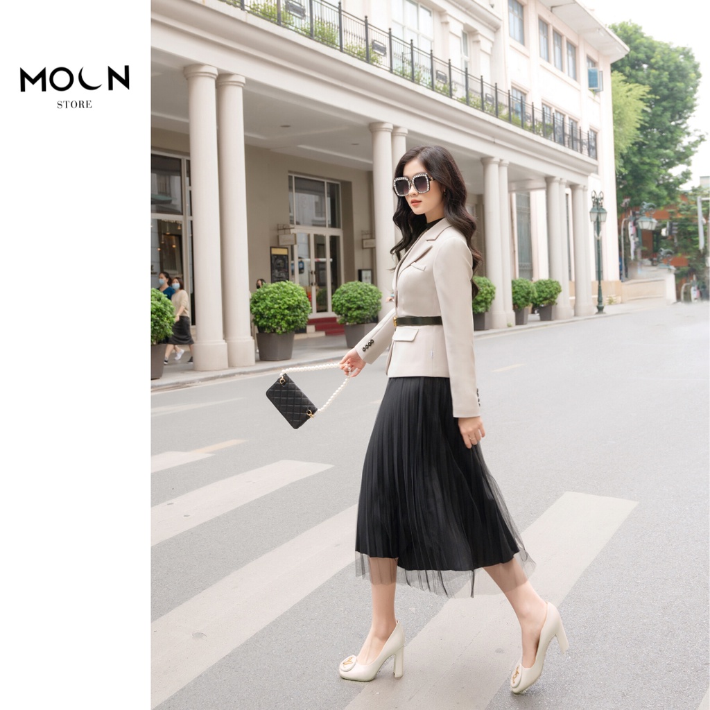 Áo vest nữ công sở cao cấp, Vest thu đông 3 khuy dày dặn thanh lịch MVE608 MOONSTORE | BigBuy360 - bigbuy360.vn