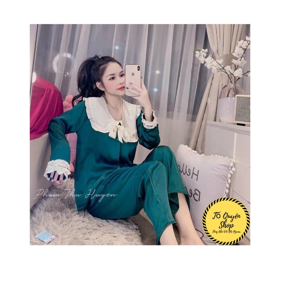 Đồ Bộ Pijama 🔥FREESHIP🔥  Bộ Mặc Nhà Tay Dài Họa Tiết Sang Chảnh Siêu Mềm Mát - Tố Quyên Shop