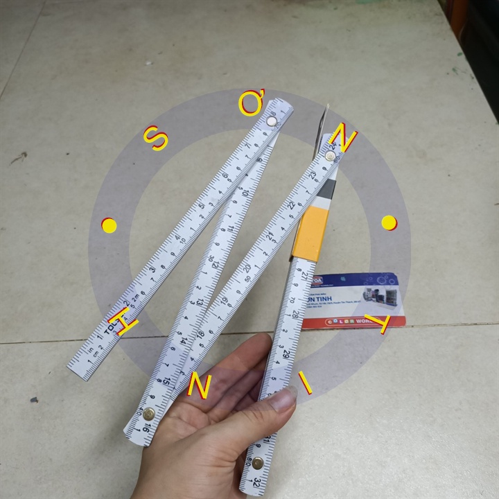 35047 thước xếp nhựa 2m tolsen