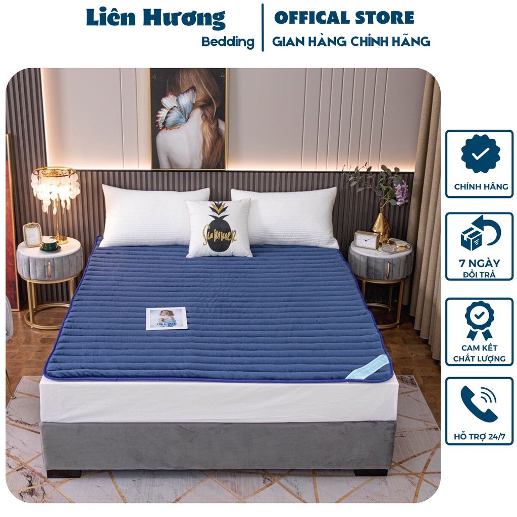 Thảm nỉ trải giường BED MATS nhập khẩu, nệm trải giường đa năng bông tấm 5D đầy đủ kích thước theo yêu cầu