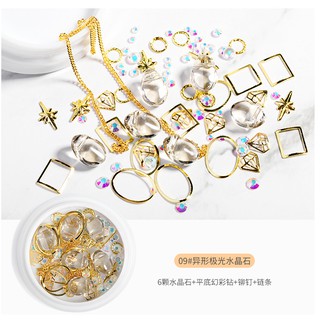 Sét phụ kiện cham mix trang trí móng