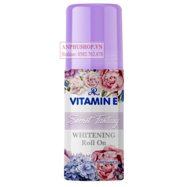 Lăn khử mùi hương nước hoa AR Vitamin E Whitening Roll On (Hàng chính hãng)