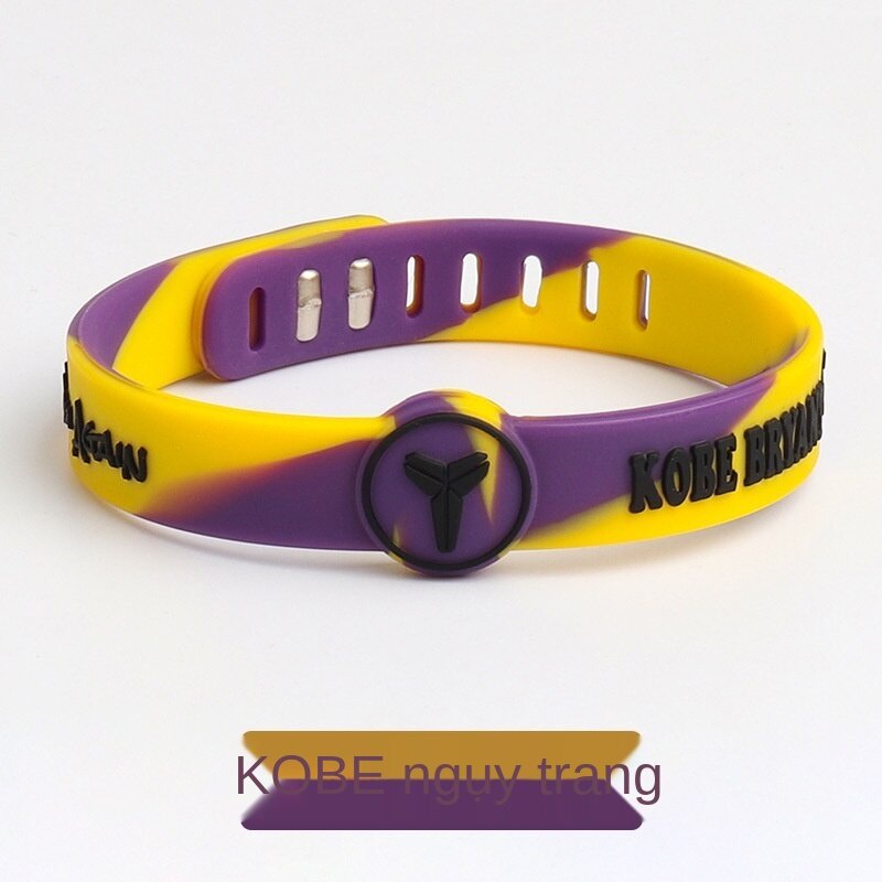 Vòng đeo tay thể thao từ silicon tùy chọn họa tiết tên vận động viên độc đáo