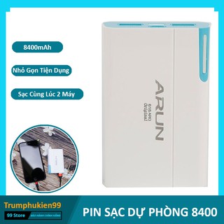 Sạc dự phòng 8400mAH - Pin dự phòng Arun dung lượng 8400