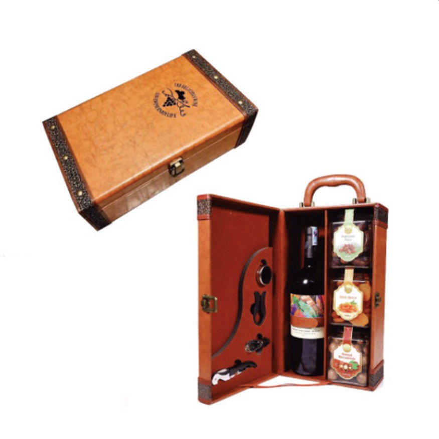 Hộp Da Đôi Đựng Rượu Vang - Phụ Kiện Rượu Vang 22 - Mã PK002 | BigBuy360 - bigbuy360.vn