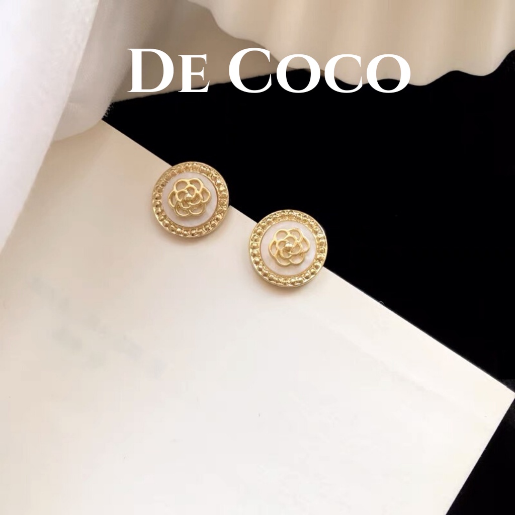 Bông tai hợp kim cao cấp Lavie En Rose decoco.accessories