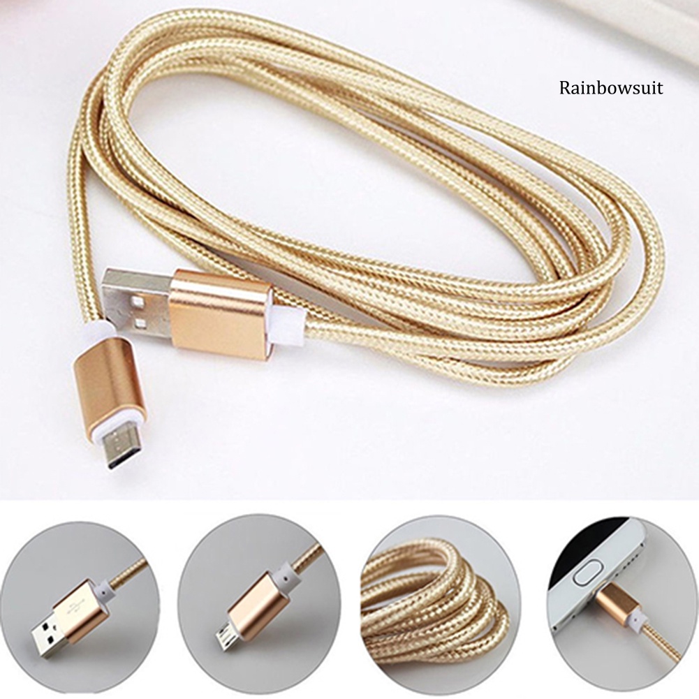 Dây Cáp Sạc Và Đồng Bộ Dữ Liệu Micro Usb 1 / 2 / 3m Cho Điện Thoại Android