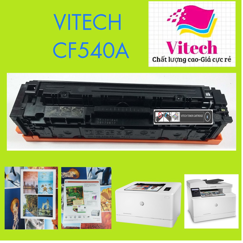 Hộp mực màu đen 203A CF540A- Hộp mực máy in HP Color LaserJet Pro M254dw, MFP M280nw, MFP M281fdn
