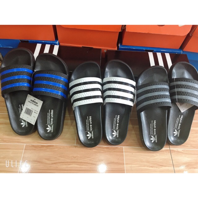 s Dép Adidas Plus siêu êm màu đen sọc xám,màu đen sọc xanh dương,màu đen sọc trắng .