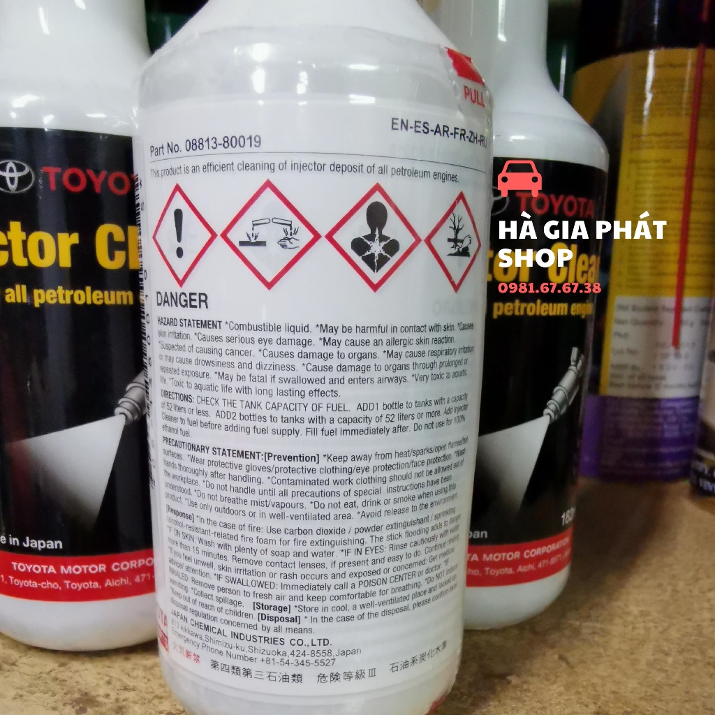 Dung dịch vệ sinh kim phun xăng Toyota Tẩy sạch cặn Carbon