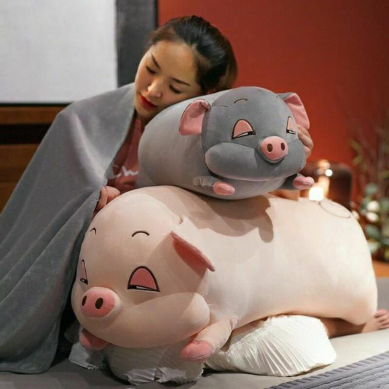 Gối kèm chăn hình thú cho bé 3in đa năng tiện lợi hình heo xinh xắn đáng yêu JIMADO SC858