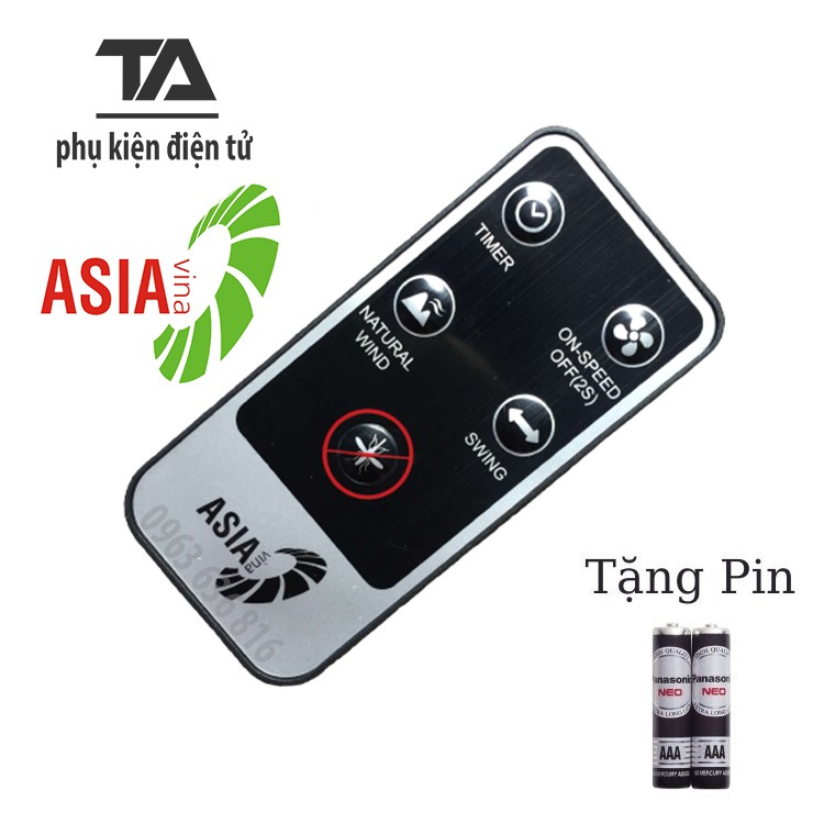 Điều khiển quạt cây ASIA dòng D16024, 16023 - CHÍNH HÃNG BH 12 THÁNG